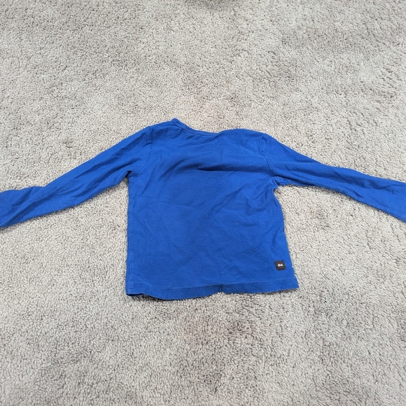Tea Collection Blue Long Sleeve Shirt with Green Frog - Picture 5 of 5